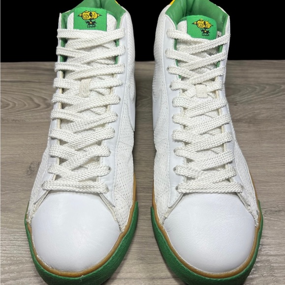 Vintage Nike Blazer Mid 73 Brazil White Classic Deadstock Shoes Size W13 M11.5 - Picture 4 of 13